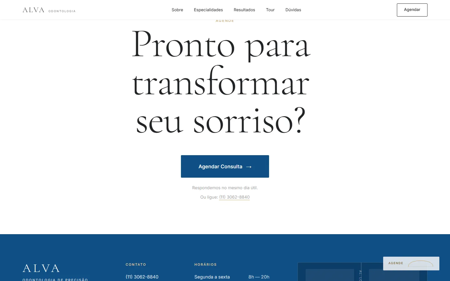 Fecho de conversão: pronto para transformar seu sorriso, com agendamento